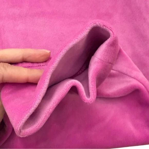 Victoria’s Secret On Pointe Pink Velour High Rise Drawstring Joggers Size Medium - Picture 8 of 14